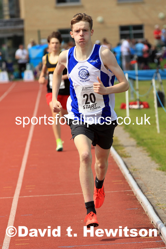 Boys Under-15s 800 metres, 2022 Northern Inter Counties U17s and U15s Track and Field, York, Thursday, June 2nd. Photo: David T. Hewitson/Sports for All Pics